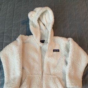 Patagonia Toddler Teddy Bear Ear Fleece Ivory Size 4T